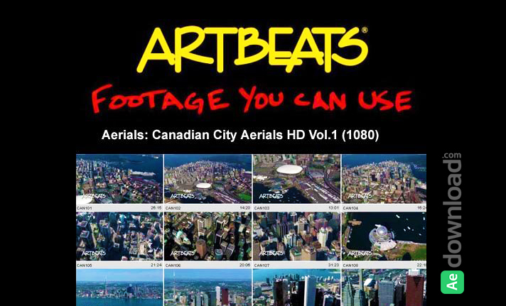 ARTBEATS - AERIALS CANADIAN CITY AERIALS HD VOL.1 (1080)