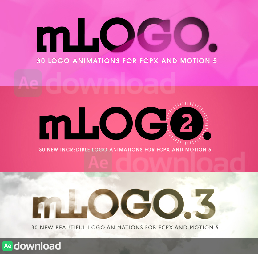 MOTIONVFX - MLOGO 1, 2 & 3 FOR MOTION 5 AND FINAL CUT PRO X