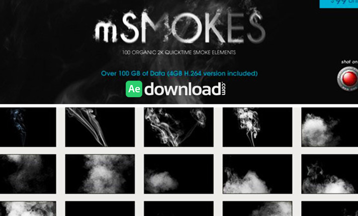 MOTIONVFX - MSMOKES 100 ORGANIC 2K SMOKE ELEMENTS (H.264 VERSION) free download