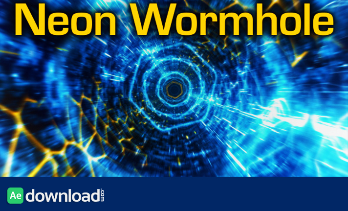 Neon Wormhole - hi-tech tunnel flythrough free download