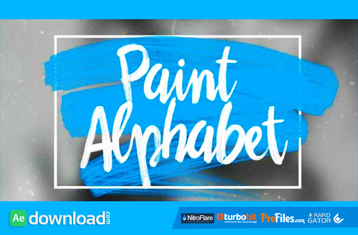 Oil Paint Alphabet