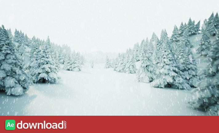 WINDER LANDSCAPE WITH FALLING SNOW - STOCK FOOTAGE (ISTOCK VIDEO) free download
