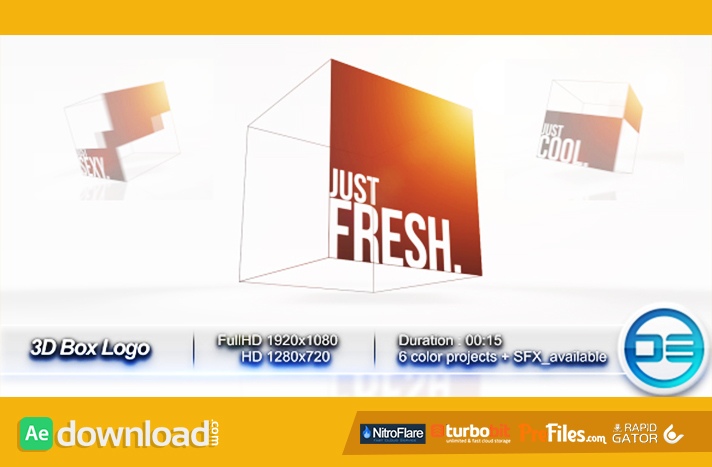3D Box Logo Free Download After Effects Templates
