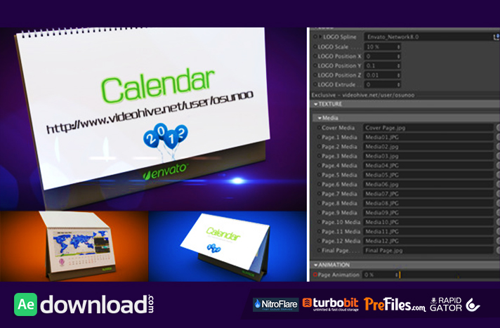 3D Calendar Preset Free Download After Effects Templates