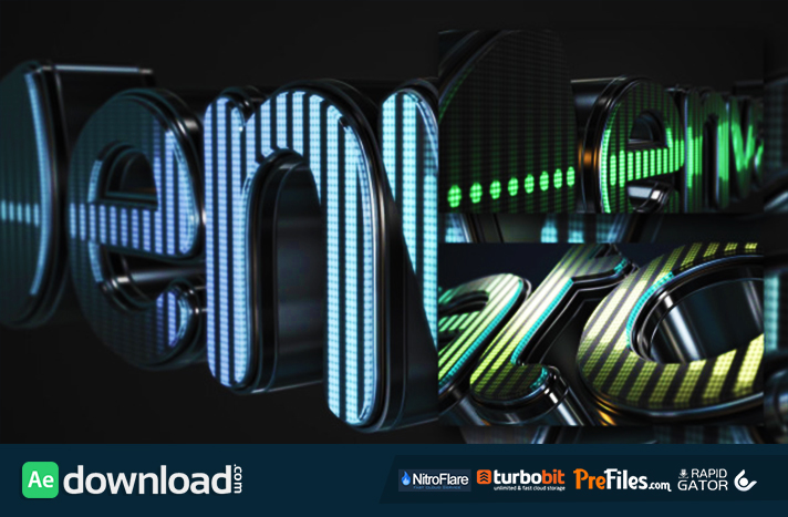 3D LED Logo Equalizer Free Download After Effects Templates