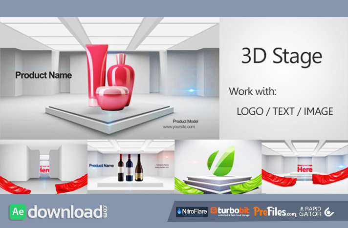 3D Stage 3D Promo Free Download After Effects Templates