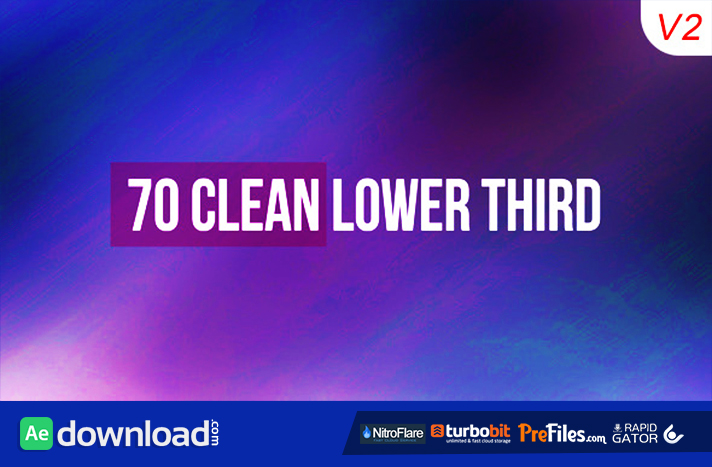 70 Clean Lower Third Free Download After Effects Templates