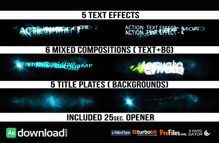 Action Titles Free Download After Effects Templates