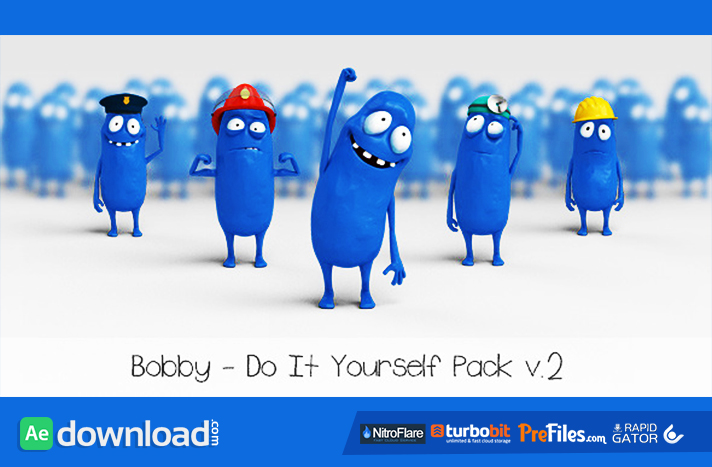 Bobby - Character Animation DIY Pack Free Download After Effects Templates