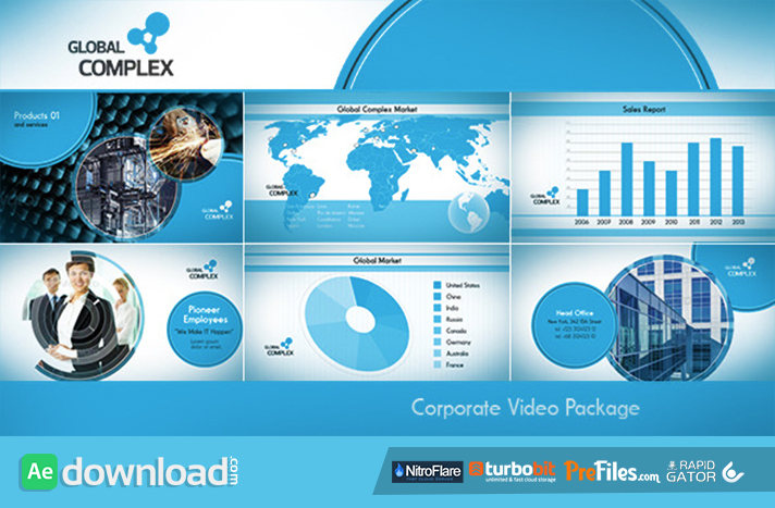 after effects corporate video template free download