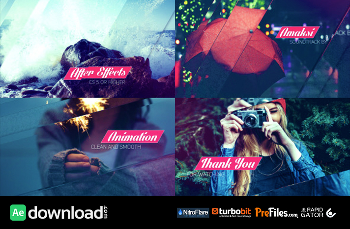 Clean Glass Slideshow Free Download After Effects Templates