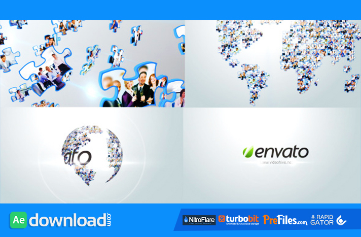 Corporate Puzzles World Free Download After Effects Templates