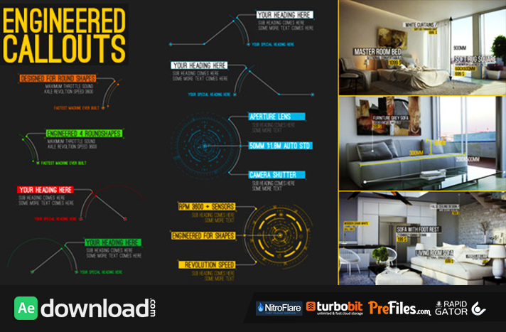 Engineered Call-Outs Free Download After Effects Templates