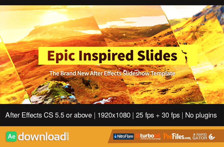 Epic Inspired Slides Free Download After Effects Templates