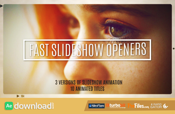Fast Slideshow Openers 10 Titles Free Download After Effects Templates