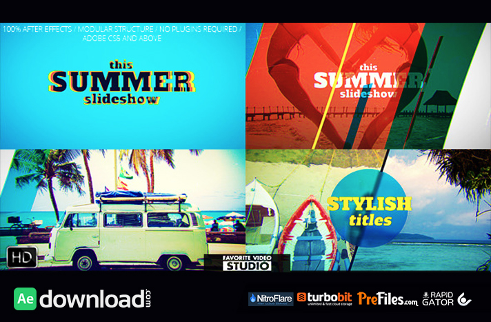 Favorite Summer Slideshow Free Download After Effects Templates