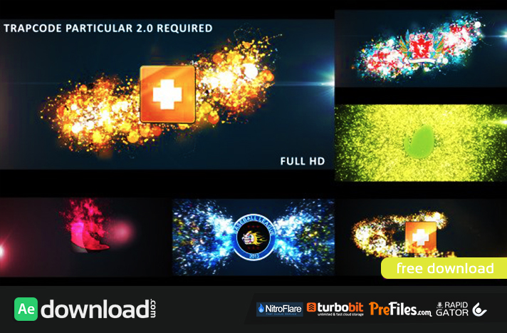 GLOWING PARTICLES LOGO REVEAL Free Download After Effects Templates