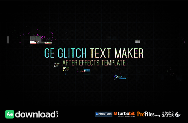 Ge Glitch Text Maker Free Download After Effects Templates