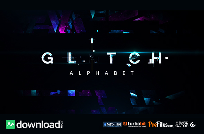 Glitch Alphabet Free Download After Effects Templates