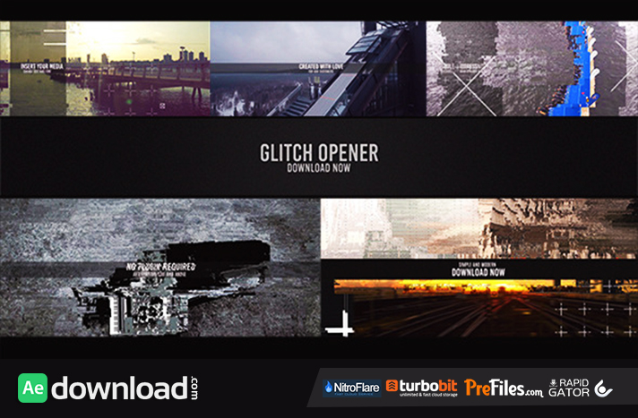 Glitch Opener Free Download After Effects Templates