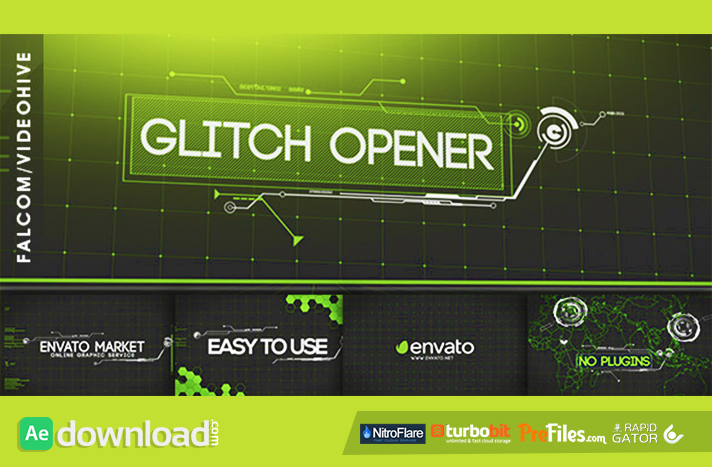 Glitch Opener Free Download After Effects Templates