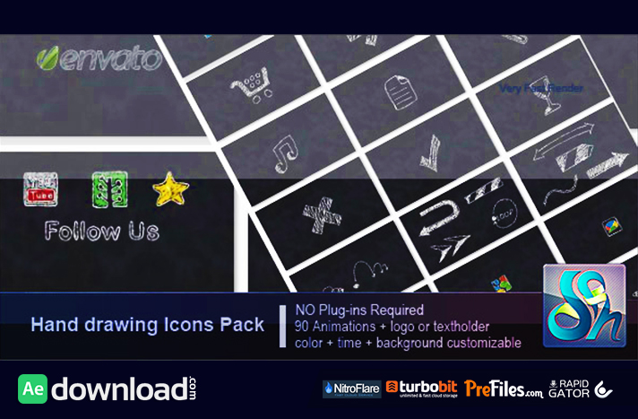 Hand Drawing Pack Free Download After Effects Templates