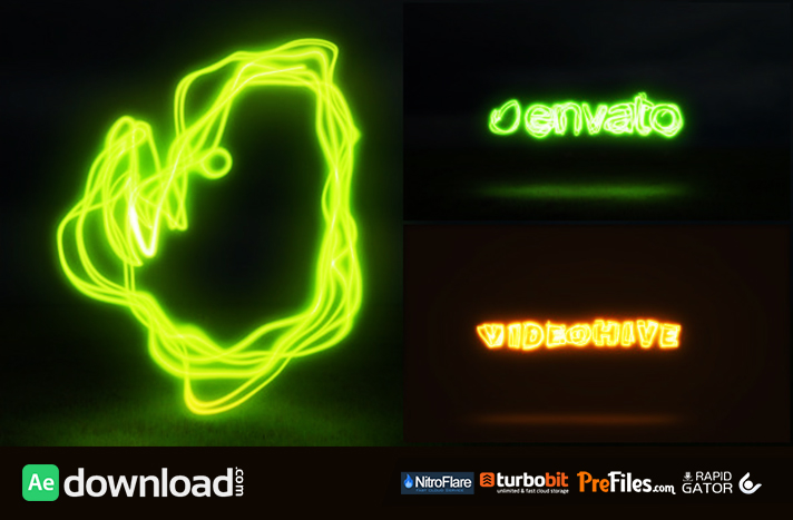Light Painting Logo Free Download After Effects Templates