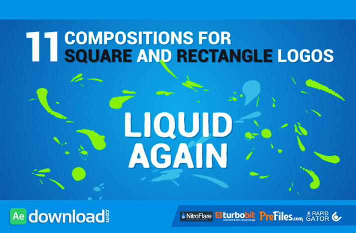 Liquid Logo Reveal Again Free Download After Effects Templates