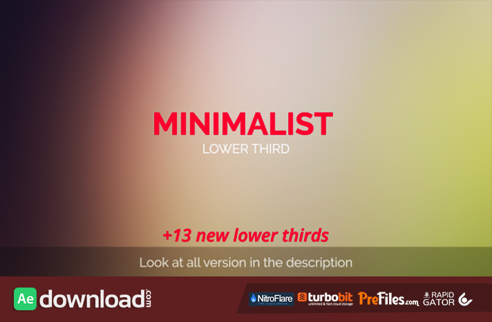MInimalist Lower Third Free Download After Effects Templates