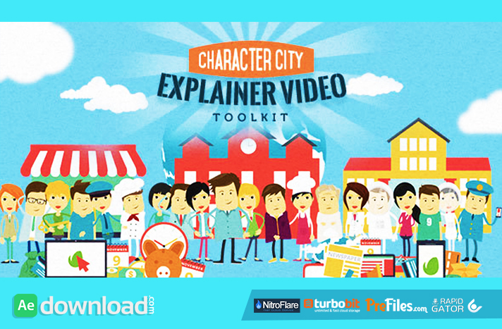 Mega Explainer toolkit Character city Free Download After Effects Templates