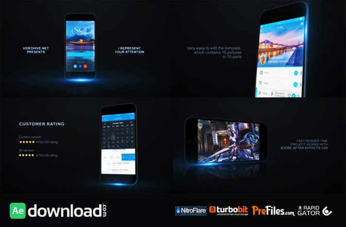 Mobile App Promo Kit Free Download After Effects Templates