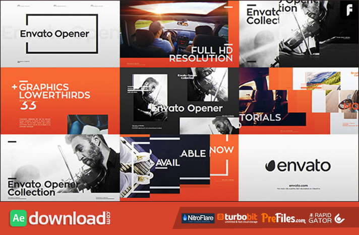 Modern Opener + 33 Lower Thirds Free Download After Effects Templates