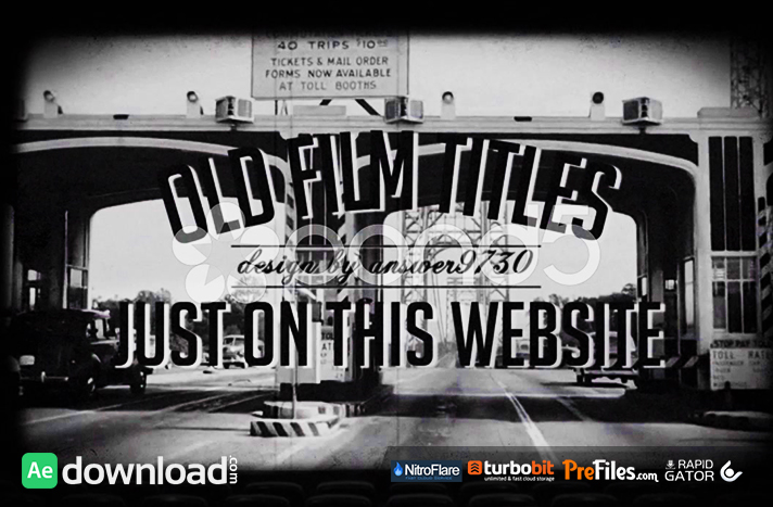 OLD FILM TITLES Free Download After Effects Templates