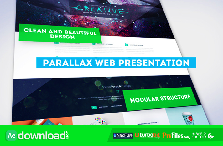 Parallax Web Presentation Free Download After Effects Templates
