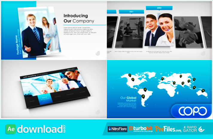Simple Company Presentation Free Download After Effects Templates