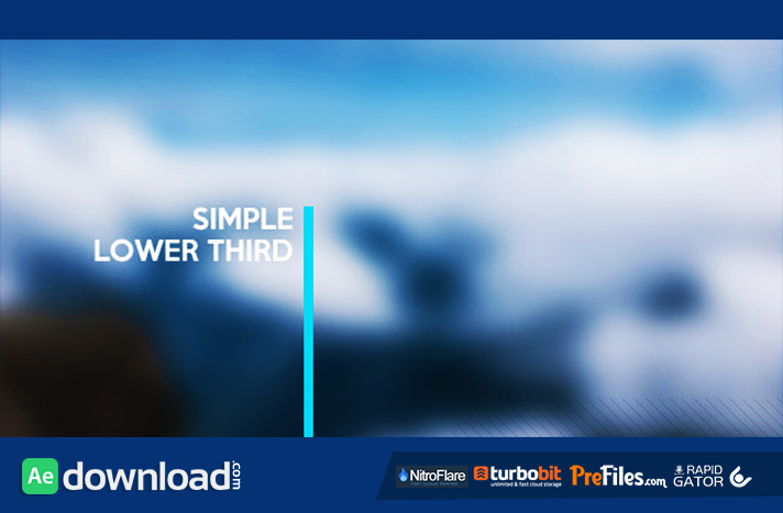 Simple Lower Third Free Download After Effects Templates