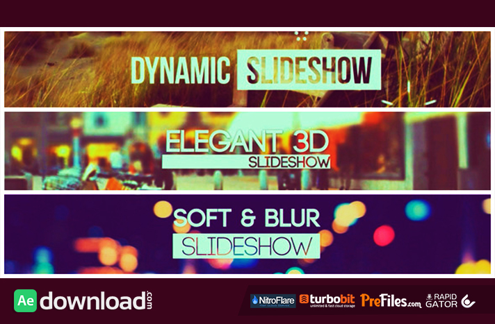 Slideshow Pack 3 in 1 Free Download After Effects Templates