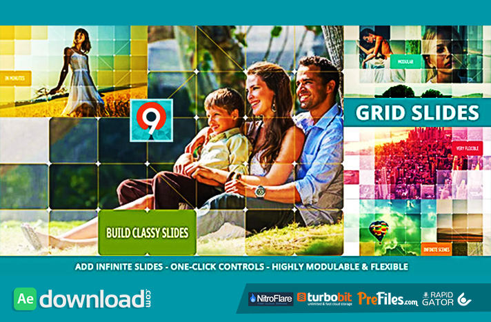 The Grid Slides Builder Free Download After Effects Templates