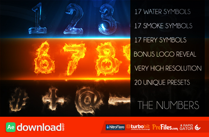 The Numbers Free Download After Effects Templates