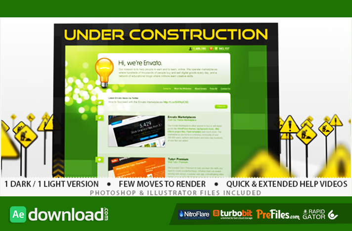 Under Construction Free Download After Effects Templates