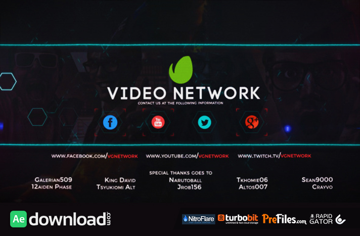 Video Game Network Broadcast Package Free Download After Effects Templates