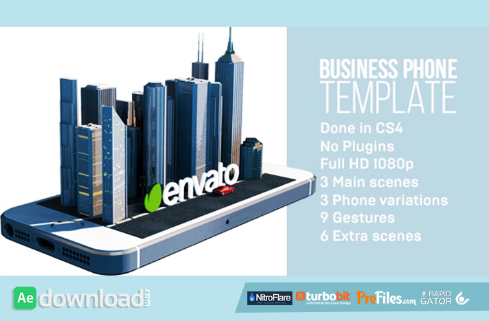 iBusiness Phone - iPhone 5s and Android App Promo Free Download After Effects Templates