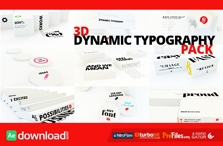 3D Dynamic Typography Pack