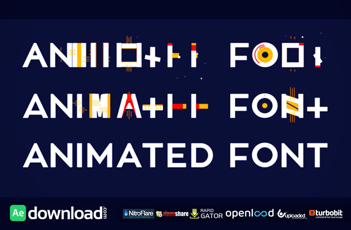 Animated Font free download (videohive template)