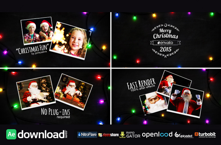 Christmas Light Slideshow free download (videohive template)