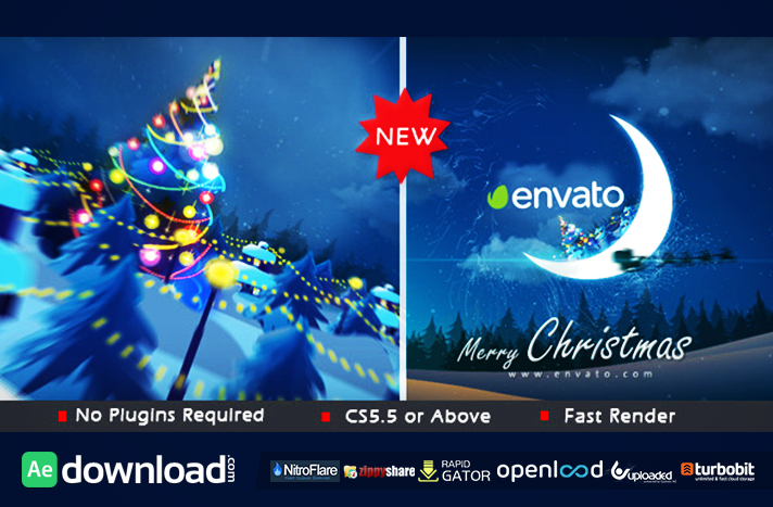 Christmas in Moon free download (videohive template)