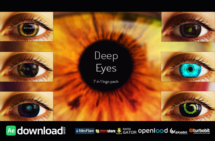 Deep Eyes 7 in 1 logo pack free videohive template