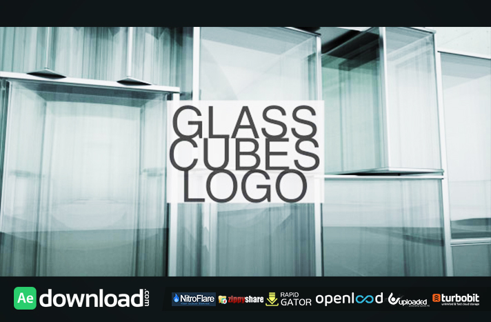 Glass Cubes Logo Reveal (videohive template)