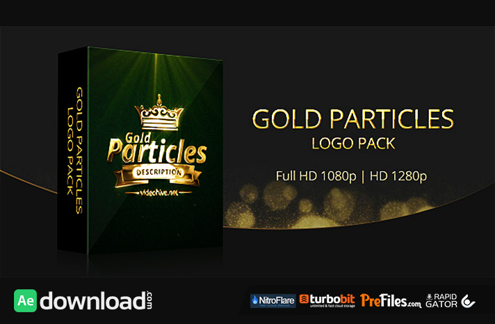 Gold Particles Logo Pack