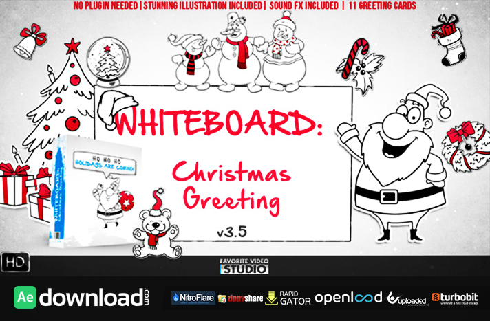 Holidays Whiteboard Greetings Pack